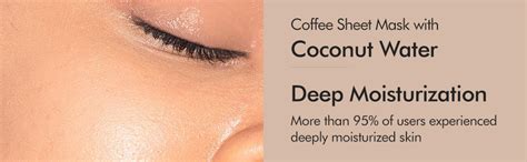 mCaffeine Green Tea & Coffee Sheet Masks with Vitamin C, Hyaluronic ...