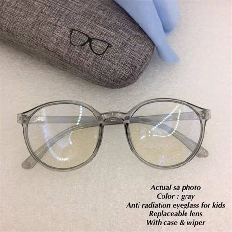 Anti radiation eyeglasses for kids/replaceable lens/with case/002 ...