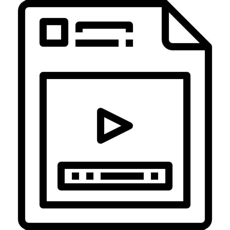Video file Accurate Lineal icon | Freepik