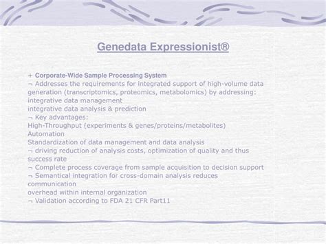 Image result for Genedata Expressionist Tutorial