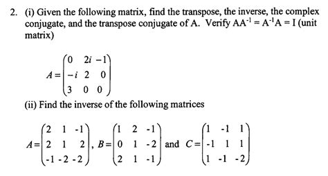 Image result for Conjugate Transpose Examples