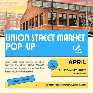 Union Street Market Pop-Up Event!, Union Street Market, Fort Wayne, 11 ...