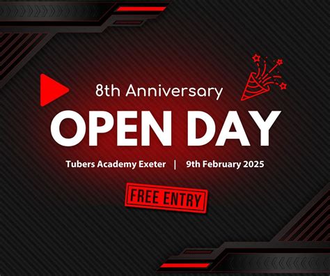 Tubers Exeter Open DAY, Tubers Academy - EX4 3BB, Exeter, 9 February ...