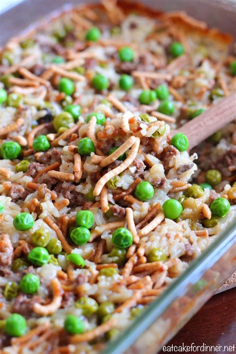 Eat Cake For Dinner: Chinese Noodle Hamburger Casserole