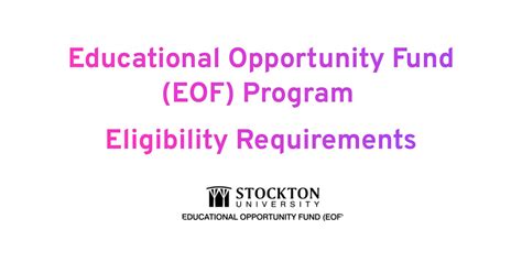 Educational Opportunity Fund (EOF) Program