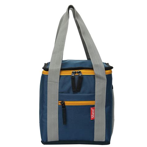 Sfane Insulated Lunch Bags Tiffin Bags Navy Blue 9.50 inches Easy Wash ...