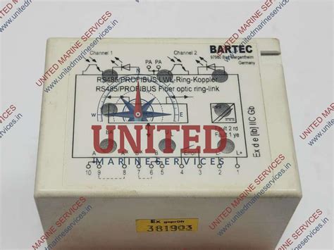 BARTEC 07-7311-97WP/5000 RS485/PROFIBUS LWL-RING-KOPPLER | United ...