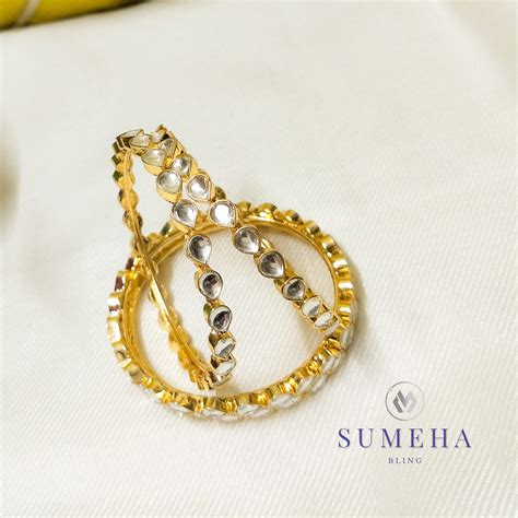 Raga white bangle set – SumehaBling