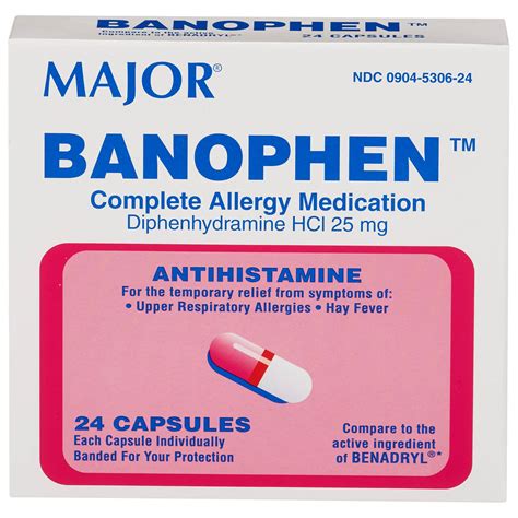 BANOPHEN 25MG CAP - Mpulse Healthcare