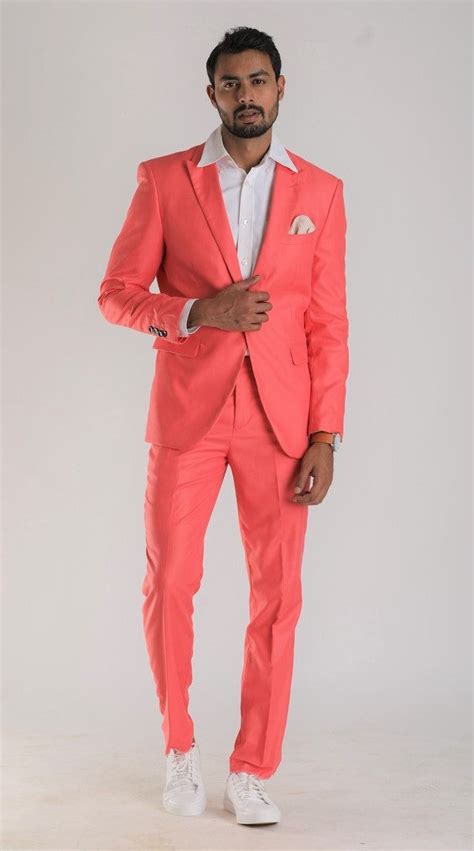 TCR Men Coral One Button Suit! – TheClothingRental