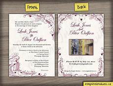 Order Wedding Invitations Canada by Custom Floral Wedding Invitations Canada Empire Invites Order Wedding Invitations Canada