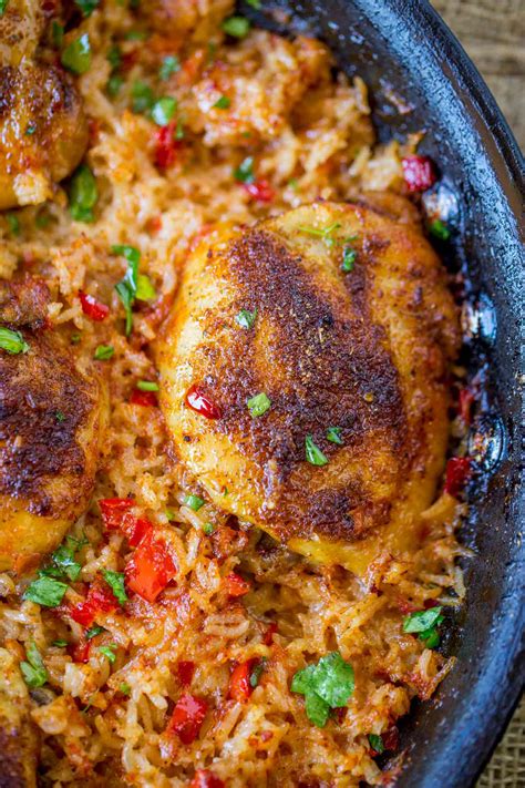 One Pot Mexican Chicken and Rice - Dinner, then Dessert