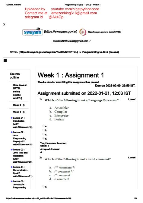 Image result for Programming in Java NPTEL Lectures PDF