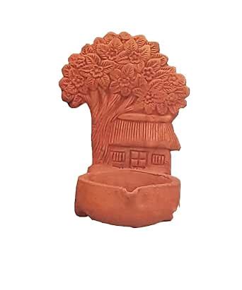 Buy Kanna Mudy Wall Hanging Diya Clay lamp Natural eco Friendly Lamps ...