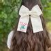 Buy Initial Hand Embroidered Bow - Custom Initial Bow - Hair Bow ...