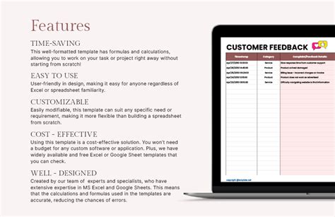 Free Customer Feedback Form Template - Google Sheets, Excel | Template.net