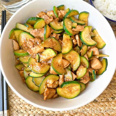 Delicious Chinese Zucchini Stir Fry: With Chicken - Sassy Chopsticks