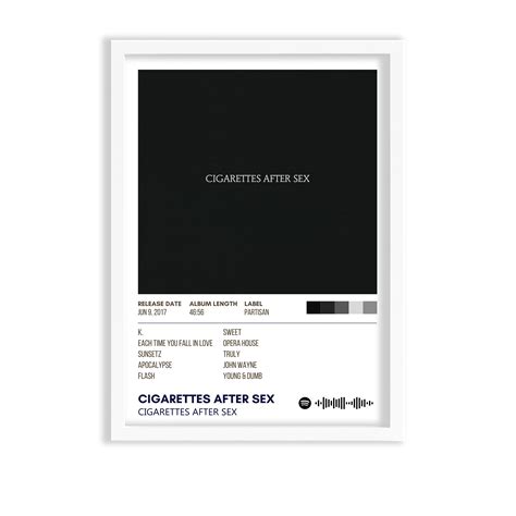 Cigarettes After Sex by Cigarettes After Sex Album Poster – The Mortal Soul