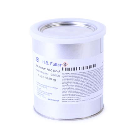 HB Fuller Uralite FH-3140 Urethane Adhesive Part A Clear 6 qt Case