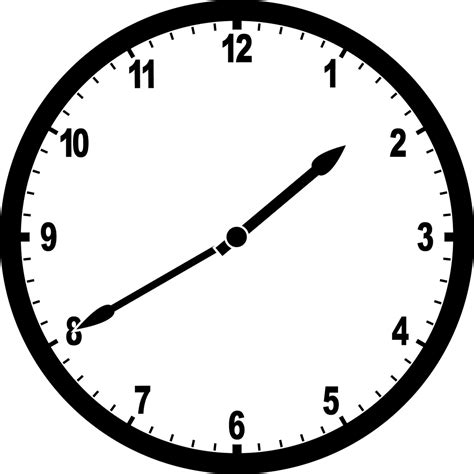 Clock 1:40 | ClipArt ETC