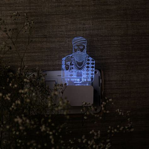 Buy LED Illusion Guru Nanak Dev Plug In Online in India - Mypoojabox.in