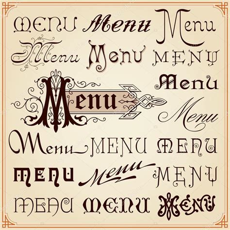 Best Font For Menu Restaurant at Rubie Hooper blog