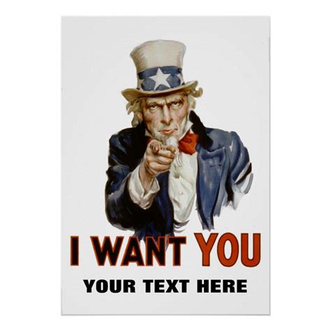 I Want You Poster Template - Educational Printable Activities