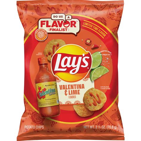Lay's Potato Chips Snack Chips, Valentina & Lime, 2.5 oz Bag - Walmart.com