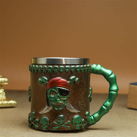 Green Pirate Skull Tankard – QuirkyStore.in