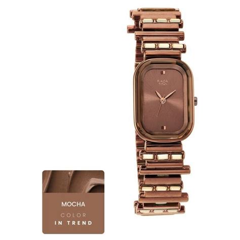 Buy Online Raga Women's Love all: Elegant Oval Brown Dial & Metal Strap ...