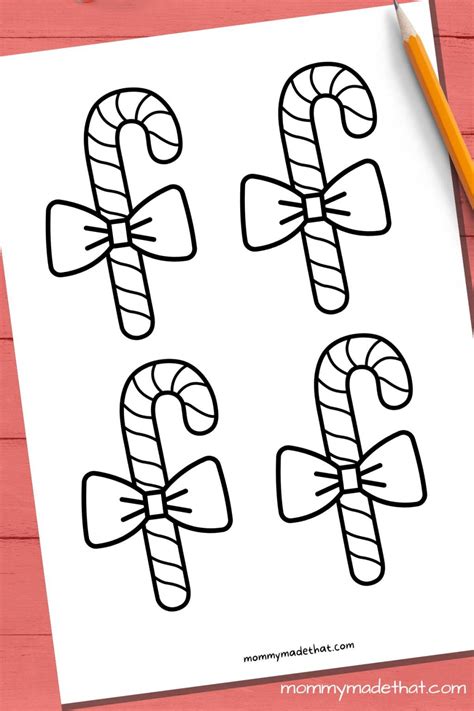 Adorable Candy Cane Templates (Free Printables!)