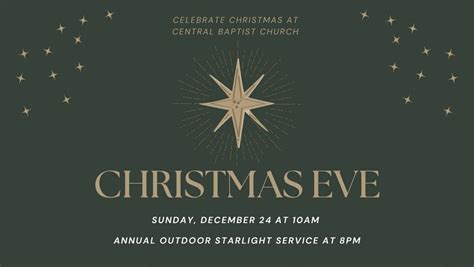 Christmas Eve at CBC, Central Baptist Church-Dunn, NC, December 24 2023 ...