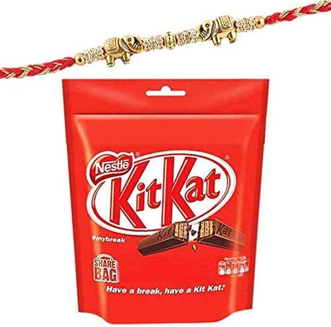 SFU E Com Elephant Rakhi with Chocolate Hamper | Rakhi Chocolate Gift ...