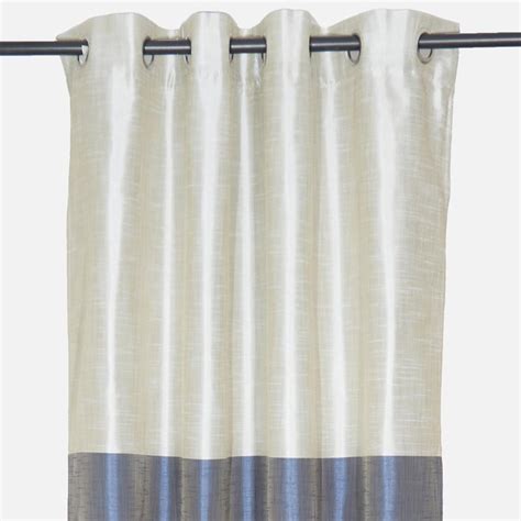 Buy Contempo Set of 2 Colourblocked Room Darkening Door Curtains from ...