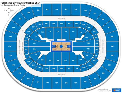 Chesapeake Energy Arena Interactive Seat Map | Cabinets Matttroy