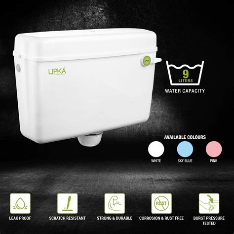 Round Flushing Cistern/ Flush Tank (White) |Commode not included| - LI ...