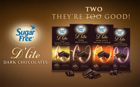 Sugar Free D'lite Quinoa & Almonds Dark Chocolate Bar, 80g (Pack of 3 ...