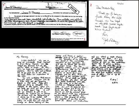 Patsy Ramsey Handwriting