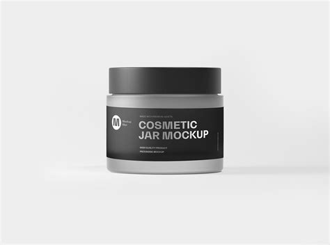 Free 2 Frosted Cosmetics Jar Mockup set - Package Mockups