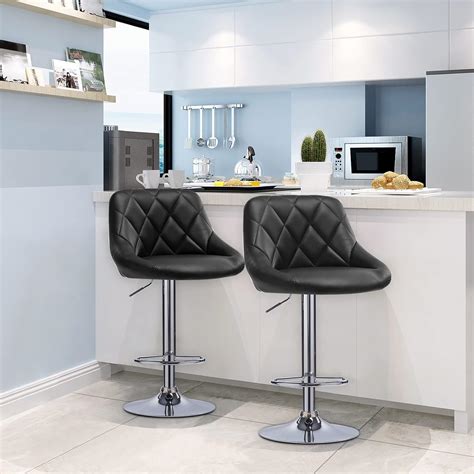 Buy WOLTU Bar Stool Black Bar Chair Breakfast Dining Stool Chair for ...