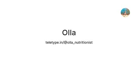Olla — Teletype