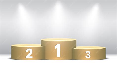 Premium Vector | Blank winners podium with spotlights. Pedestal.
