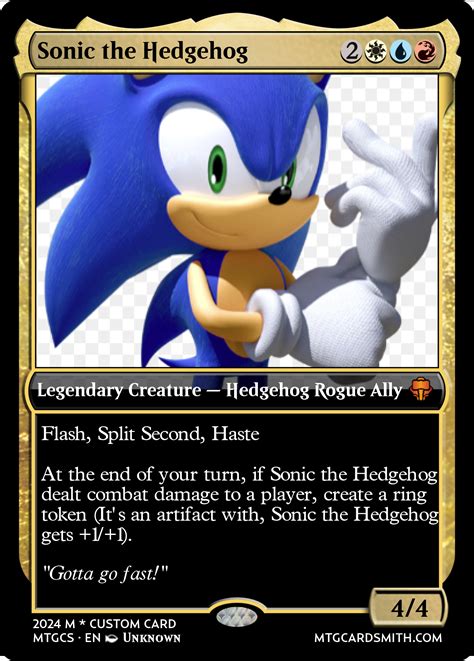 Sonic the Hedgehog by EliwoodOfPharae | MTG Cardsmith