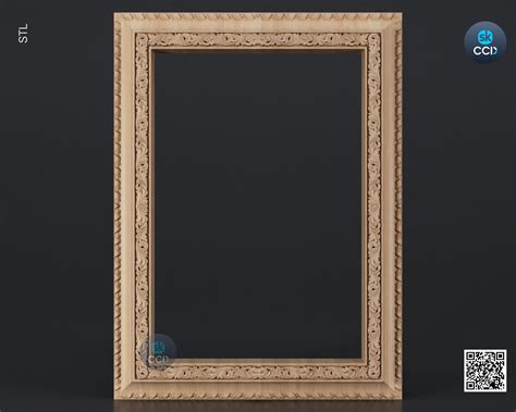Carved Frame STL 3D Model, Carvign Frame, CNC Router Carving ArtCAM Fi ...