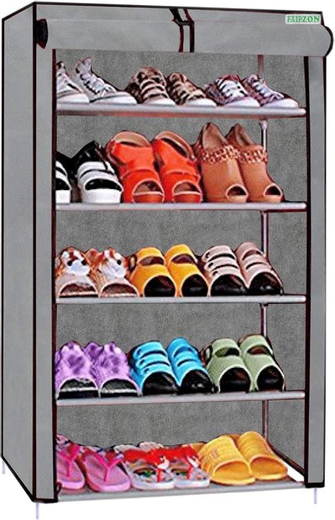 TNT THE NEXT TREND 3 Shelf Metal Shoe Cabinet for Home with Doors ...