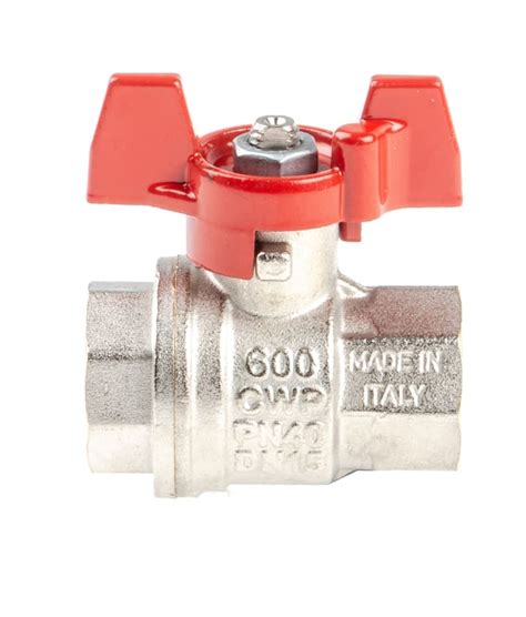 RS PRO | RS PRO Brass Full Bore, 2 Way, Ball Valve, Threaded, BSPP 1 ...