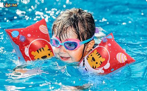 Toyshine PVC Swimming Arm Float Rings for Kids, Arm Floaties Inflatable ...