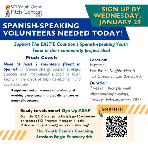 📢 Spanish-speaking Volunteers Needed!📢 SCI is seeking Spanish-speaking ...