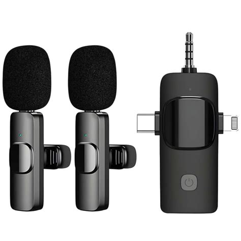 figifidia 3 in 1 Wireless Lavalier Microphones for iPhone,iPhone 15 ...