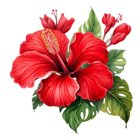 Borde De Clip Art De Hibisco Free: Hawaii Clipart Red Hibiscus Clip